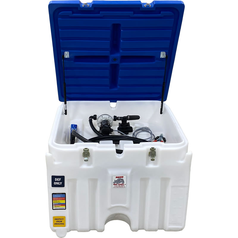 80 Gallon Portable DEF System 12V DC Pump Rhino Tuff Tanks
