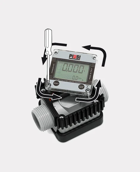Rhino Tuff Tanks DEF K24 Swivel Digital Flow In-Line Meter