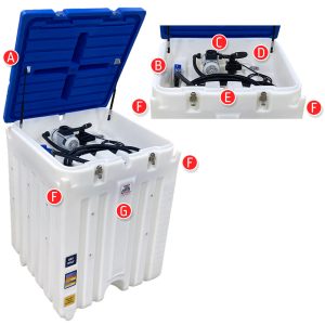 120/120/120 Gallon Gravity Feed Tank Package - Rhino Tuff Tanks